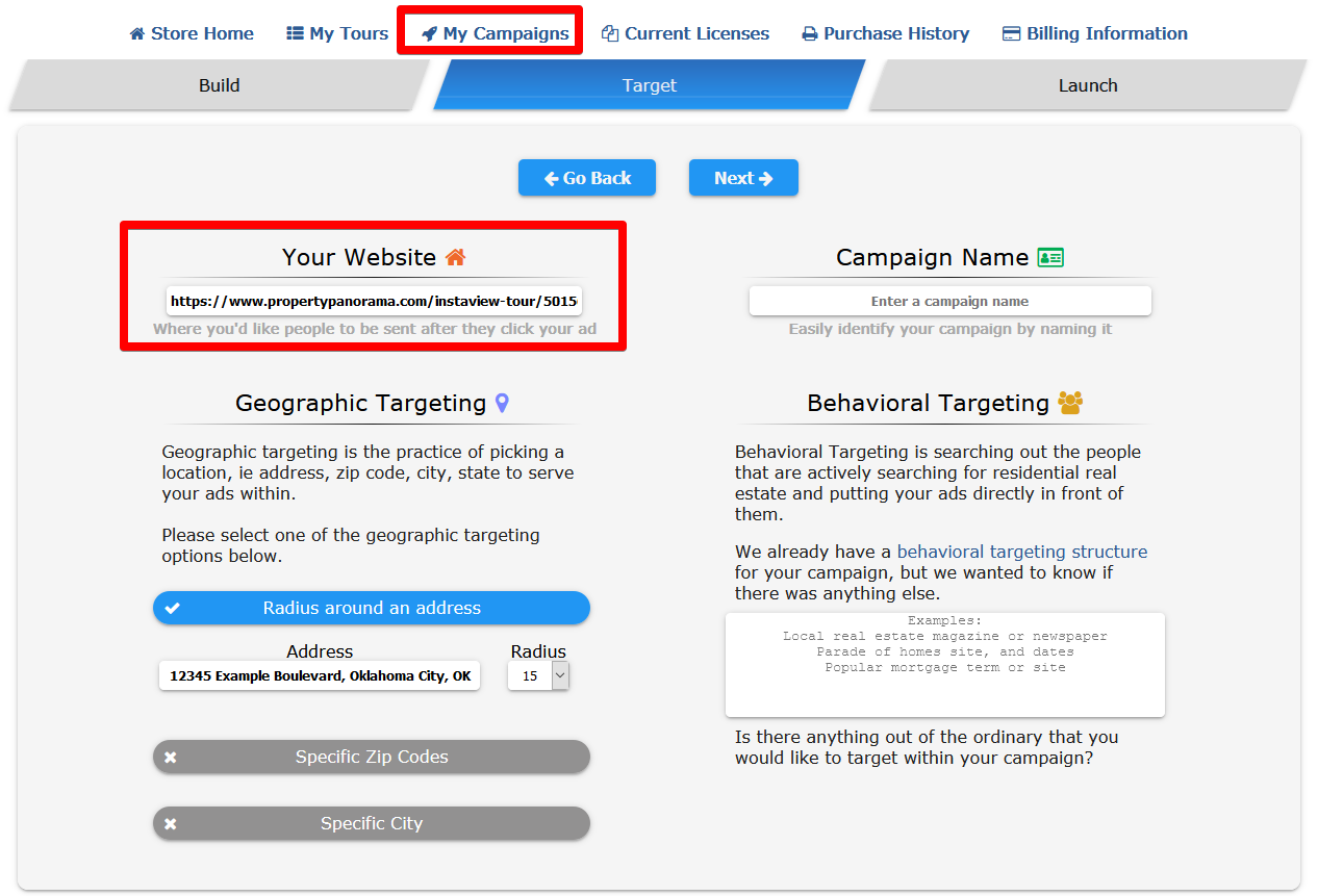 ADtensify targeting